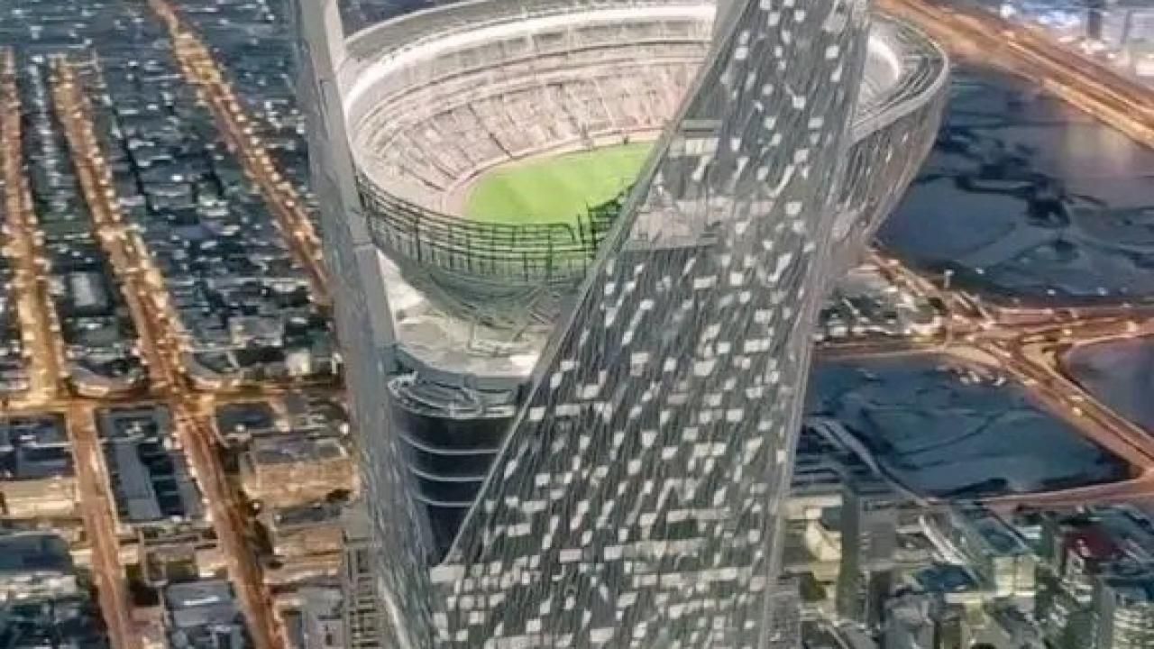 Çılgın proje tanıtıldı! Dünya Kupası 350 metre yüksekte oynanacak