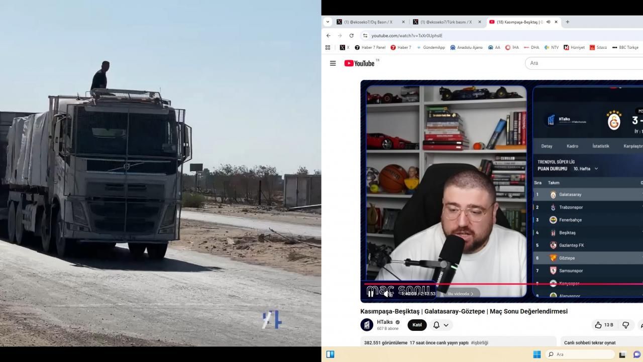 Gazze'ye yardımlar kısıtlı da olsa giriyor