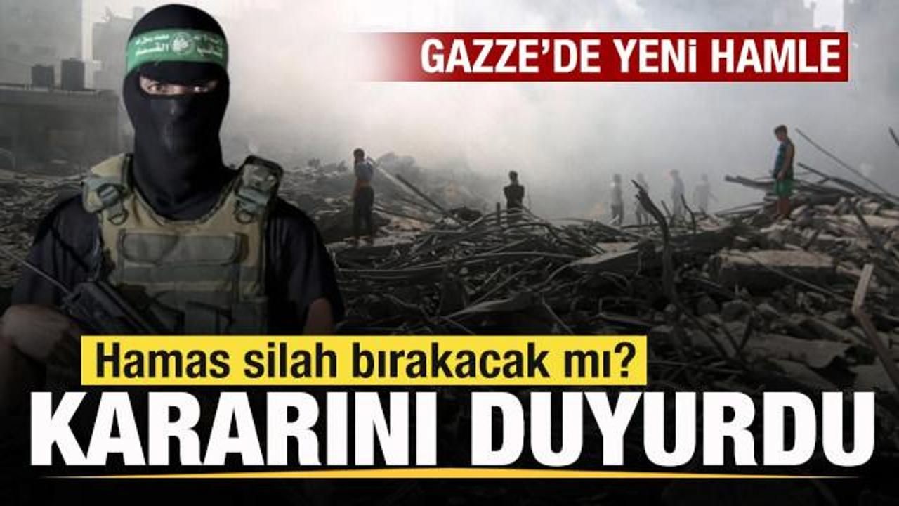 Hamas'tan son dakika açıklaması: Silah bırakacak mı? Kararını duyurdu