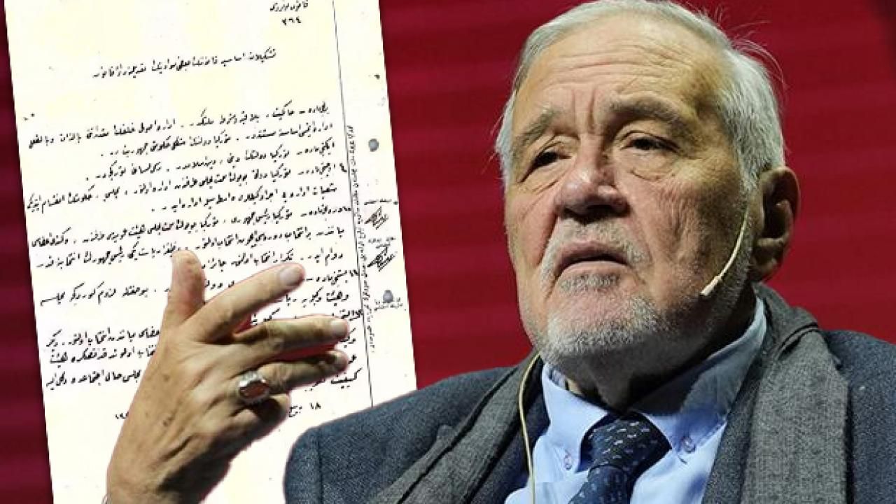 Osmanlıca kaleme alınmış: İlber Ortaylı, 'Cumhuriyet'in ilan belgesini paylaştı