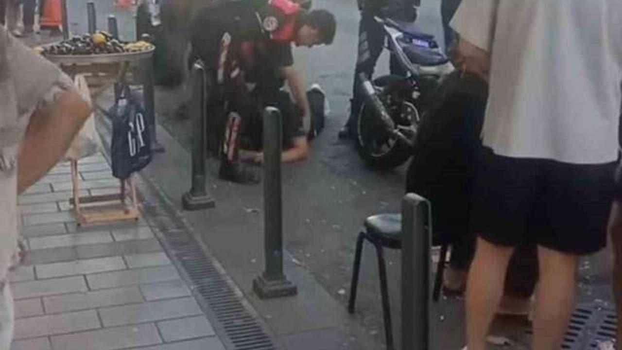 Sarıyer'de plakasını katlayan motosiklet sürücüsü polisten kaçamadı