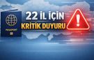ABD’den Türkiye Genelinde 22 İl İçin Kritik Seyahat Duyurusu