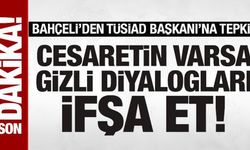 Bahçeli'den TÜSİAD Genel Başkanı'na tepki: Cesaretin varsa ifşa et!