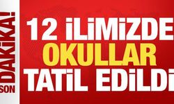 Son dakika: 12 ilimizde okullar tatil edildi