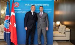 TFF Başkanı Hacıosmanoğlu, UEFA Başkanı Ceferin ile buluştu