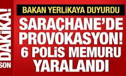 Saraçhane'deki gösterilerde 6 polis yaralandı