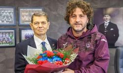 Trabzonspor'da Fatih Tekke'ye hayırlı olsun ziyareti