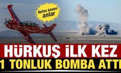 Anadolu Ankası Tatbikatı'nda nefes kesen anlar! HÜRKUŞ ilk kez 1 tonluk bomba attı
