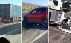 Koca tır, TOGG'a arkadan çarptı; her gören aynı yorumu yaptı