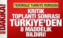 MGK toplantısı sona erdi: Türkiye'den 8 maddelik bildiri!