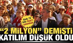 Özgür Özel'in '2 milyon' dediği İzmir mitingine 70 bin kişi katılmış