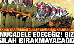 PKK'nın kararına uymadılar: Biz silah bırakmayacağız