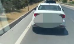 Ambulansa yol vermeyen sürücü kamerada