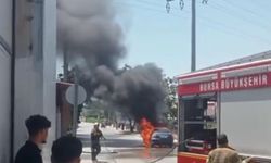 Aşırı sıcaktan otomobil alev topuna döndü!