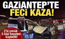 Gaziantep’te iki araç kafa kafaya çarpıştı: 5 ölü, 2 yaralı
