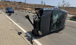 Kilis'te ticari araç devrildi: Yaralılar var