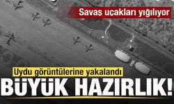 Büyük hazırlık! Savaş uçakları yığılıyor! Uydu görüntülerine yansıdı