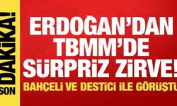 Erdoğan'dan TBMM'de sürpriz zirve! Bahçeli ve Destici ile bir araya geldi!