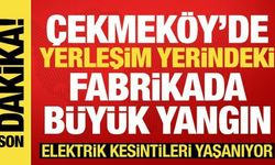 İstanbul'da sünger fabrikasında büyük yangın: Patlamalar meydana geldi