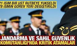 Jandarma ve Sahil Güvenlik Komutanlığı'nda kritik atamalar
