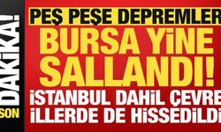 Son dakika: Peş peşe depremler! Bursa yine sallandı, çevre illerde de hissedildi...