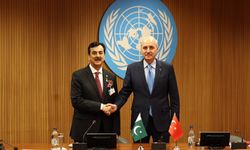 TBMM Başkanı Kurtulmuş, Pakistan Senatosu Başkanı Gilani ile görüştü