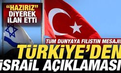 Türkiye'den İsrail açıklaması! "Hazırız" deyip ilan etti! Tüm dünyaya Filistin çağrıs