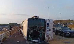 4 kişinin öldüğü Kuzey Marmara Otoyolu’ndaki yolcu otobüsü kazasının görüntüsü