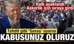 ABD'ye tehdit gibi 'savaş' uyarısı! Kabusunuz oluruz! On binler askerlik için akın et