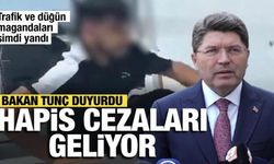Bakan Tunç duyurdu: Trafikte yol kesenlere, havaya ateş açanlara hapis geliyor