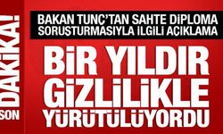 Bakan Tunç'tan sahte diploma soruşturmasıyla ilgili açıklama