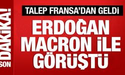 Cumhurbaşkanı Erdoğan, Macron ile görüştü