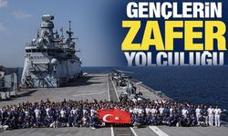 Gençlerin TCG Anadolu gemisiyle "Zafer Yolculuğu" gururu