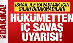 İsrail'e savaş ilan ettiler! Silah bırakmayınca hükümet ayaklandı! "İç savaş çıkabilir&quo