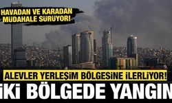 İzmir'de iki farklı bölgede yangın: Alevler yerleşim bölgesine ilerliyor!