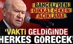 MHP lideri Bahçeli'den dikkat çeken açıklama: Vakti zamanı geldiğinde herkes görecek!