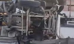 Mıcır yüklü tır devrildi: TEM Otoyolu İstanbul istikametinde trafik felç oldu