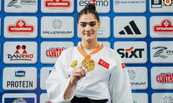 Milli judocu Sinem Oruç'tan Üsküp'te altın madalya