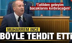 Muharrem İnce'den tehdit: Tatilden geleyim bacaklarını kırdıracağım