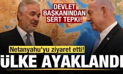 Netanyahu'yu ziyaret etti! Ülke ayaklandı! Devlet Başkanından sert tepki: Vicdansızlık