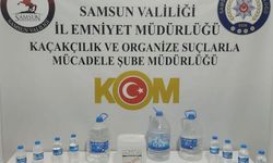 Samsun'da sahte içki üretip satan şüpheli yakalandı