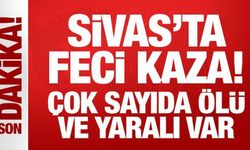 Sivas'ta feci kaza! Minibüs uçuruma yuvarlandı: Çok sayıda ölü ve yaralı var!