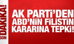 Son Dakika: AK Parti'den ABD'nin Filistin kararına tepki!
