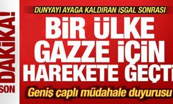 Son dakika: Bir ülke Gazze için harekete geçti! Geniş çaplı müdahale duyurusu