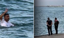 Yakalanmamak için denize atladı! Polis kılını bile kıpırdatmayınca teslim oldu