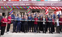 Azerbaycan'da Bakü Türk Anadolu Lisesi törenle açıldı