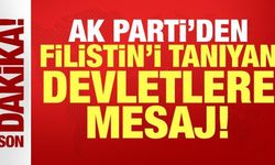 AK Parti'den Filistin'i tanıyan devletlere mesaj: Soykırım şebekesine verilmiş güçlü cevap