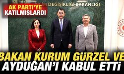 AK Parti'ye katılmışlardı! Bakan Kurum, Gürzel ve Ayduğan'ı kabul etti