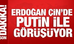Cumhurbaşkanı Erdoğan Çin'de Putin ile görüşüyor