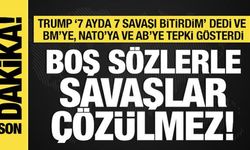 Donal Trump'tan BM'ye, NATO'ya ve AB'ye tepki: Boş sözlerle savaşlar çözülmez!
